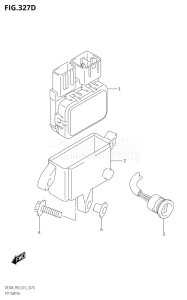 02002F-510001 (2005) 20hp P03-U.S.A (DF20A  DF20AR  DF20AT  DF20ATH) DF20A drawing PTT SWITCH (DF20AT:P03)