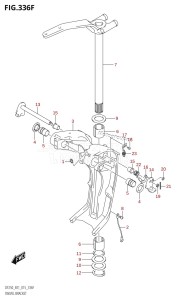 DF225T From 22503F-510001 (E01 E40)  2015 drawing SWIVEL BRACKET (DF225T:E40:(X-TRANSOM,XX-TRANSOM))