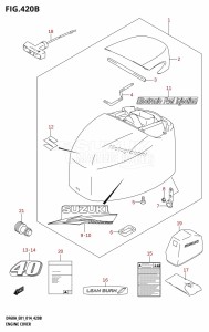 DF60A From 06003F-410001 (E01 E40)  2014 drawing ENGINE COVER (DF40AQH:E01)