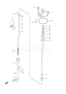 Outboard DF 70 drawing Shift Rod