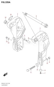 DF40A From 04003F-040001 (E01)  2020 drawing CLAMP BRACKET (DF40A,DF50A)