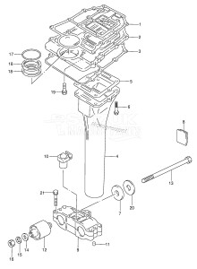 DT40 From 04003-151001 ()  2001 drawing EXHAUST TUBE