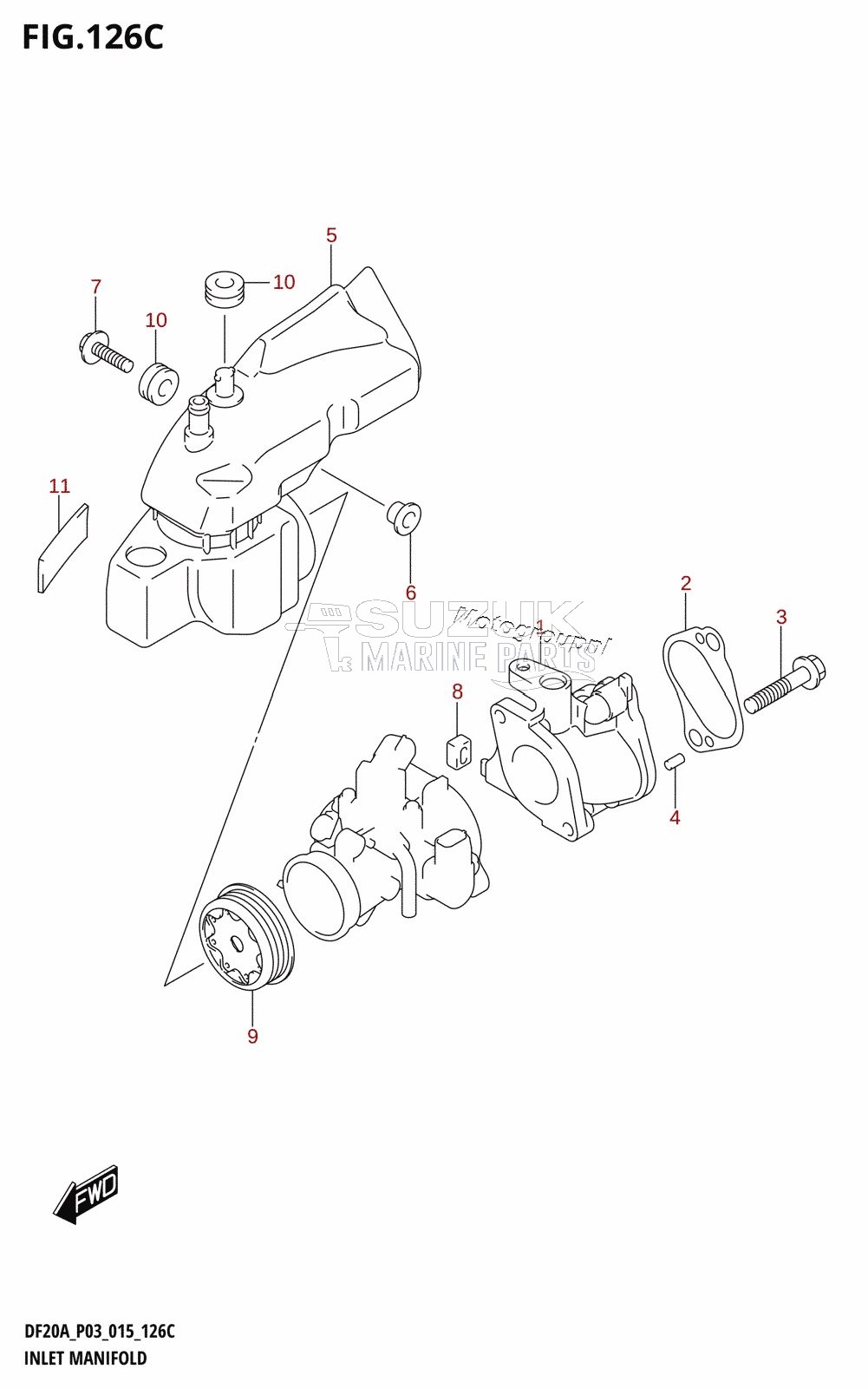 INLET MANIFOLD (DF9.9BT:P03)