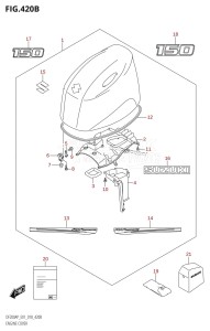 DF200AP From 20003P-810001 (E01 E40)  2018 drawing ENGINE COVER (DF150AP:E40)