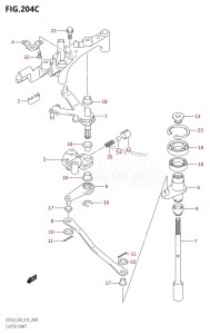 DF225T From 22503F-410001 (E03)  2014 drawing CLUTCH SHAFT (DF225T:E03)