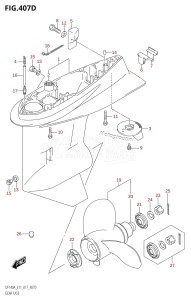 DF115A From 11503F-710001 (E11 E40)  2017 drawing GEAR CASE (DF115AZ:E11)