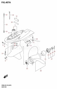 DF100B From 10004F-810001 (E01 E40)  2018 drawing GEAR CASE (DF70A,DF90A,DF100B)