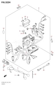 DF140AZ From 14003Z-410001 (E01)  2014 drawing HARNESS (DF140AT:E40)