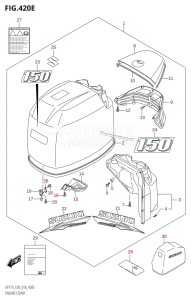 DF175T From 17502F-610001 (E03)  2016 drawing ENGINE COVER (DF150Z:E03)