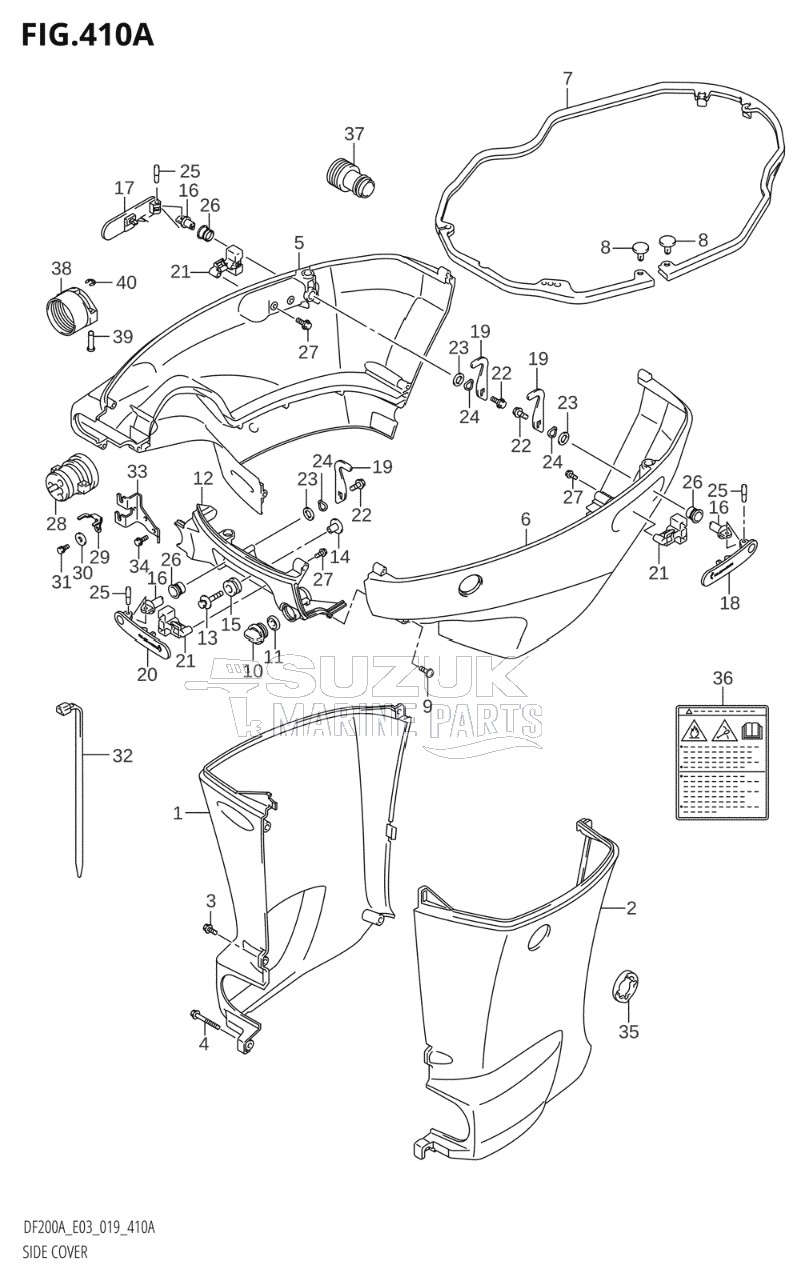 SIDE COVER (DF200AT)