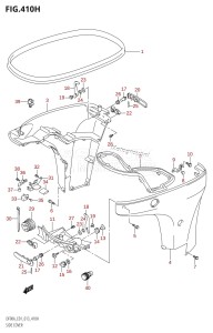 DF90A From 09003F-310001 (E01 E40)  2013 drawing SIDE COVER (DF90A:E40)