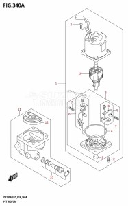 DF150AS From 15003F-440001 (E03 E11 E40)  2024 drawing PTT MOTOR