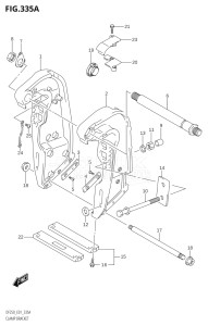 22501F-980001 (2009) 225hp E01 E40-Gen. Export 1 - Costa Rica (DF225TK9  DF225WTK9) DF225T drawing CLAMP BRACKET (X-TRANSOM,XX-TRANSOM)