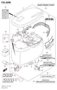 DF300A From 30002P-510001 (E01 E40)  2015 drawing ENGINE COVER (DF300A:E40)