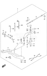 Outboard DF 6A drawing Remocon Parts Set