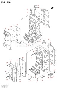 DF300Z From 30002Z-010001 (E03)  2010 drawing CYLINDER HEAD