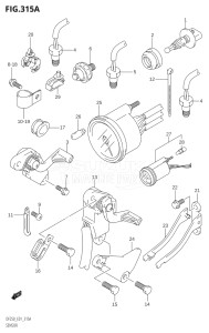 20001Z-421001 (2004) 200hp E01 E40-Gen. Export 1 - Costa Rica (DF200ZK4) DF200Z drawing SENSOR