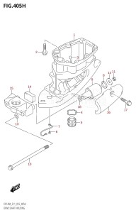 DF115AZ From 11503Z-610001 (E01 E3 E11 E40)  2016 drawing DRIVE SHAFT HOUSING (DF140AZ:E11)