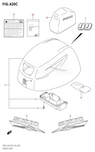 DF9.9A From 00994F-410001 (P03)  2014 drawing ENGINE COVER (DF9.9A:P03)