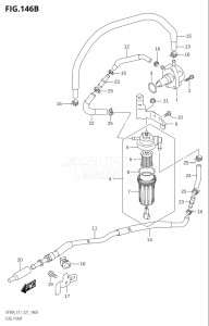 07003F-140001 (2021) 70hp E11 E40-Gen. Export 1-and 2 (DF70AT  DF70AT   DF70ATH  DF70ATH   DF70ATH) DF70A drawing FUEL PUMP (020:DF100B)