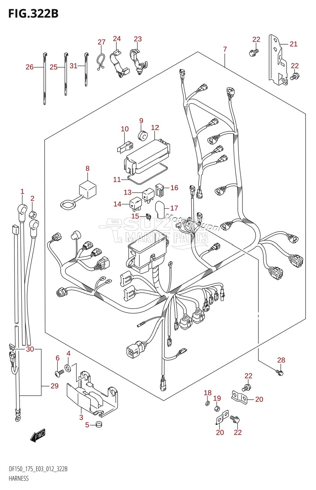 HARNESS (DF150Z:E03)