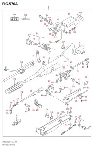 06002F-210001 (2012) 60hp E03-USA (DF60A) DF60A drawing OPT:TILLER HANDLE