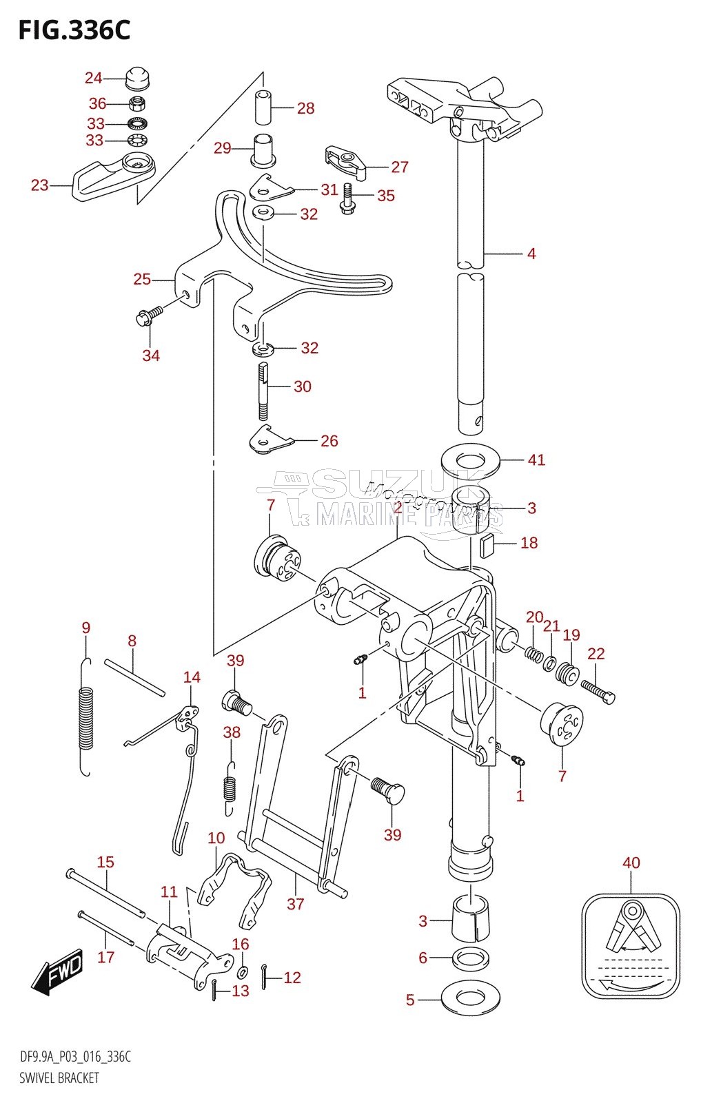 SWIVEL BRACKET (DF9.9A:P03)