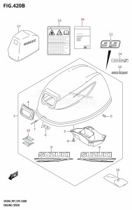 DF20A From 02002F-240001 (E01 E40)  2022 drawing ENGINE COVER (DF9.9B,DF9.9BR)