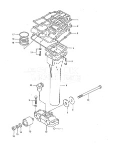 Outboard DT 40 drawing Exhaust Tube