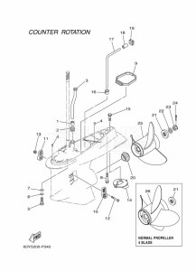 FL250GETX drawing PROPELLER-HOUSING-AND-TRANSMISSION-4