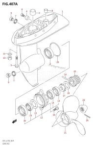 DF6 From 00601F-980001 (P03)  2009 drawing GEAR CASE (DF4:K3)