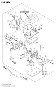 20003P-710001 (2017) 200hp E03-USA (DF200AP) DF200AP drawing OPT:REMOTE CONTROL ASSY SINGLE