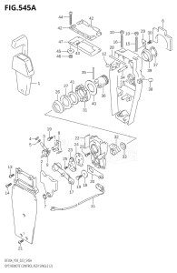 01504F-040001 (2020) 15hp E03 P03-USA (DF15A   DF15A    DF15ATH   DF15ATH) DF15A drawing OPT:REMOTE CONTROL ASSY SINGLE (2) (SEE NOTE)