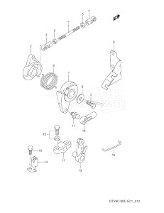 DT25C From 02507-231001 ()  1992 drawing THROTTLE CONTROL