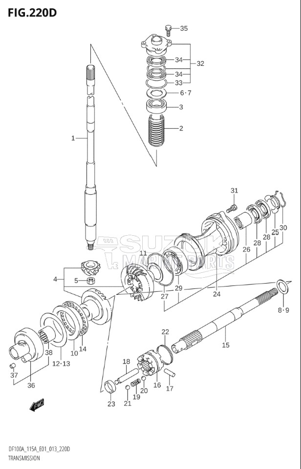 TRANSMISSION (DF115AT:E40)