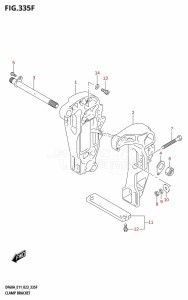 DF60A From 06002F-140001 (E01 E40 E11)  2021 drawing CLAMP BRACKET (DF60ATH)