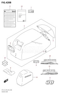 DT25 From 02503K-810001 (P36-)  2018 drawing ENGINE COVER (DT30)