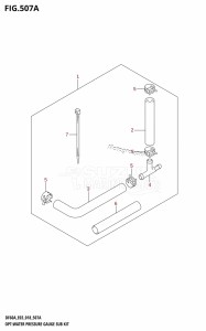 DF50A From 05004F-810001 (E03)  2018 drawing OPT:WATER PRESSURE GAUGE SUB KIT