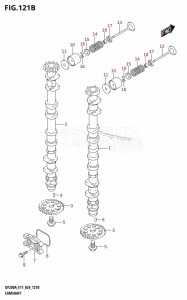 DF175AT From 17503F-440001 (E11 - E40)  2024 drawing CAMSHAFT (DF150AT,DF150AS,DF150AZ)