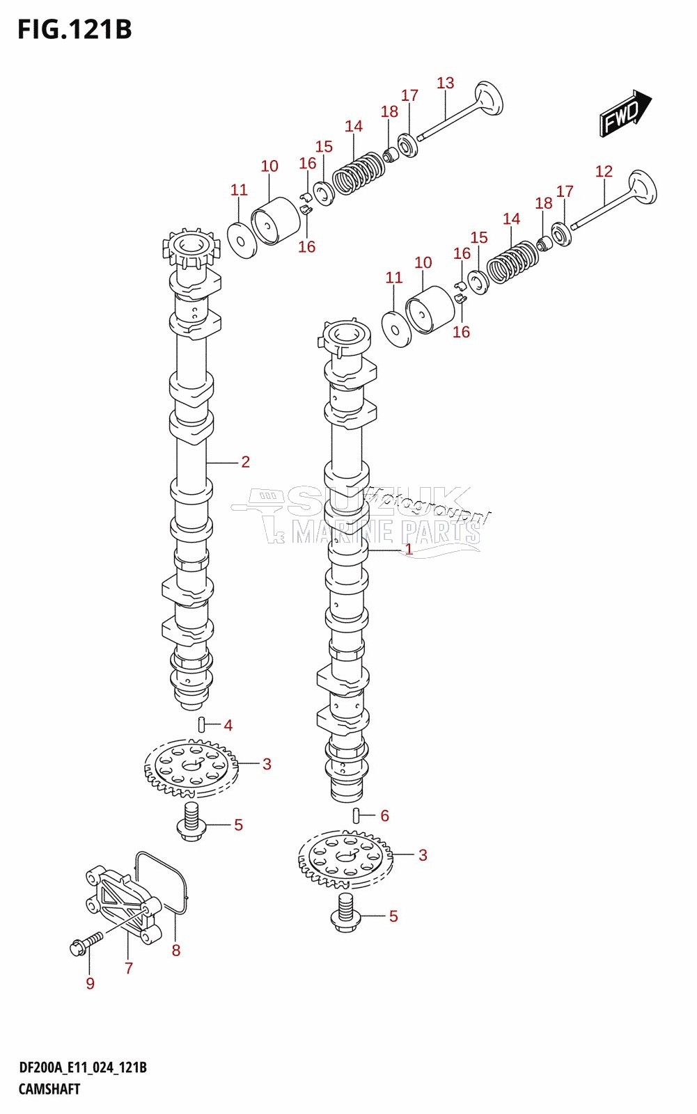 CAMSHAFT (DF150AT,DF150AS,DF150AZ)