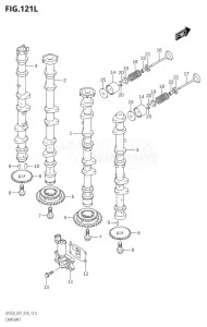 22503Z-610001 (2016) 225hp E01 E40-Gen. Export 1 - Costa Rica (DF225Z) DF225Z drawing CAMSHAFT (DF250Z:E01)