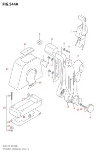 05003F-810001 (2018) 50hp E03-USA (DF50A) DF50A drawing OPT:REMOTE CONTROL ASSY SINGLE (1)