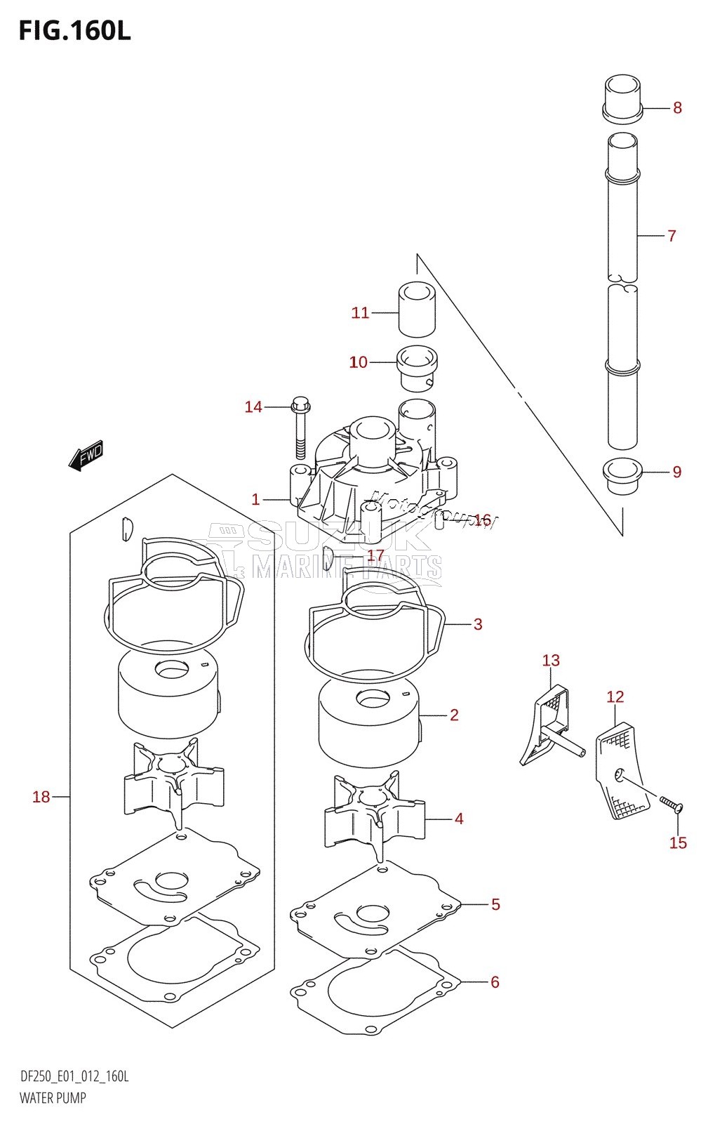 WATER PUMP (DF250Z:E01)