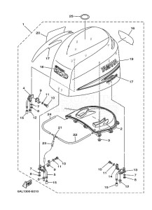 FL200C drawing FAIRING-UPPER