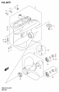 DF40A From 04003F-210001 (E01)  2012 drawing GEAR CASE (DF60A:E01)