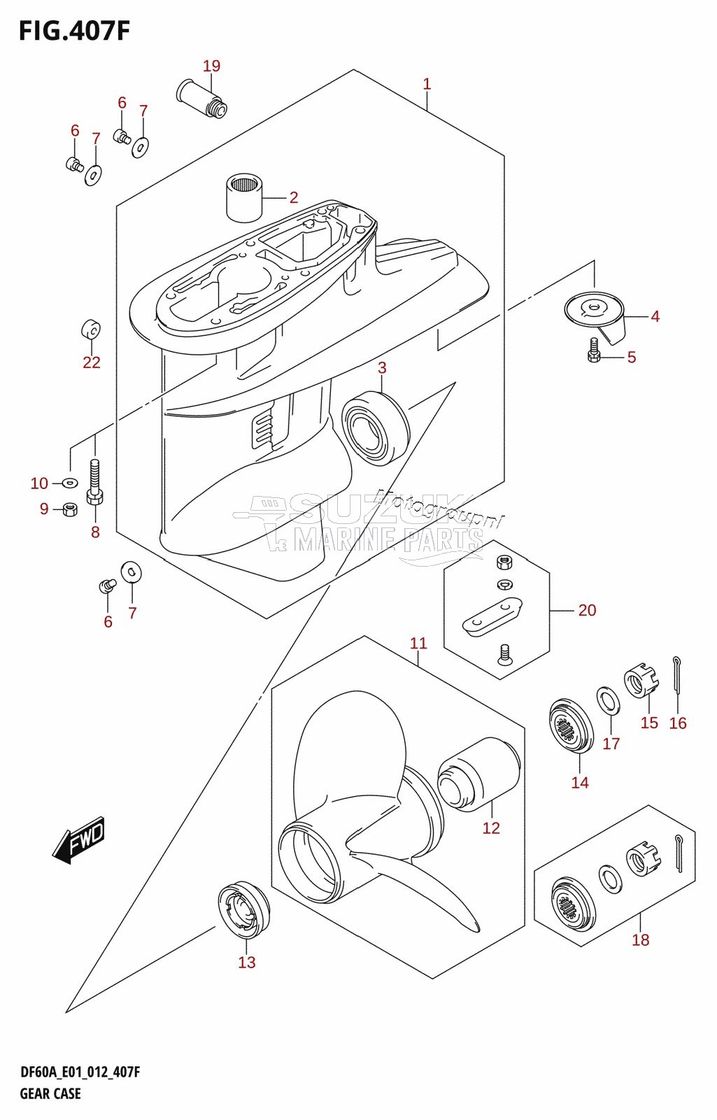 GEAR CASE (DF60A:E01)