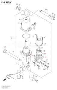 08002F-410001 (2014) 80hp E01 E40-Gen. Export 1 - Costa Rica (DF80A) DF80A drawing TRIM CYLINDER