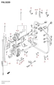 DF200Z From 20002Z-410001 (E03)  2014 drawing HARNESS (DF225Z:E03)