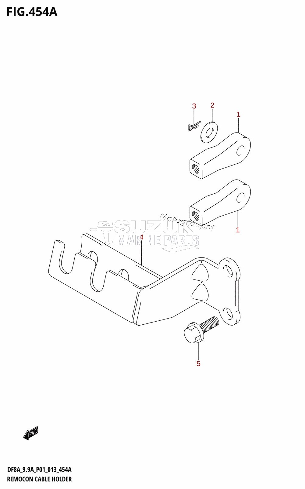 REMOCON CABLE HOLDER (DF8AR:P01)