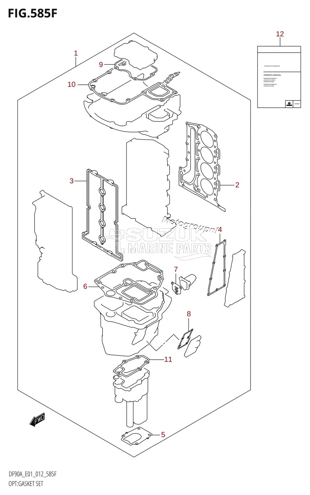 OPT:GASKET SET (DF80A:E40)